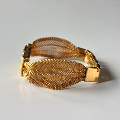Dior 1990s Gold Oval Dial Gold Plated Watch