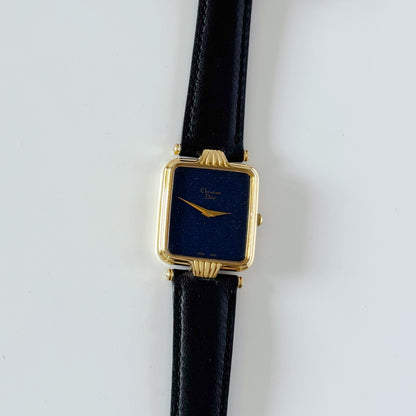 Dior 1990s Tank Gold Plated Watch (Large)