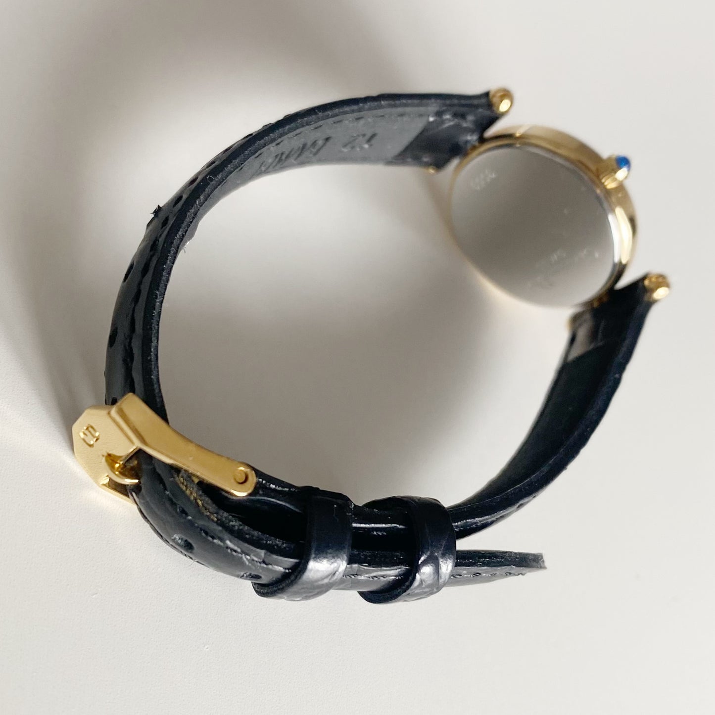 Dior 1990s Seashell Round Dial Gold Plated Watch