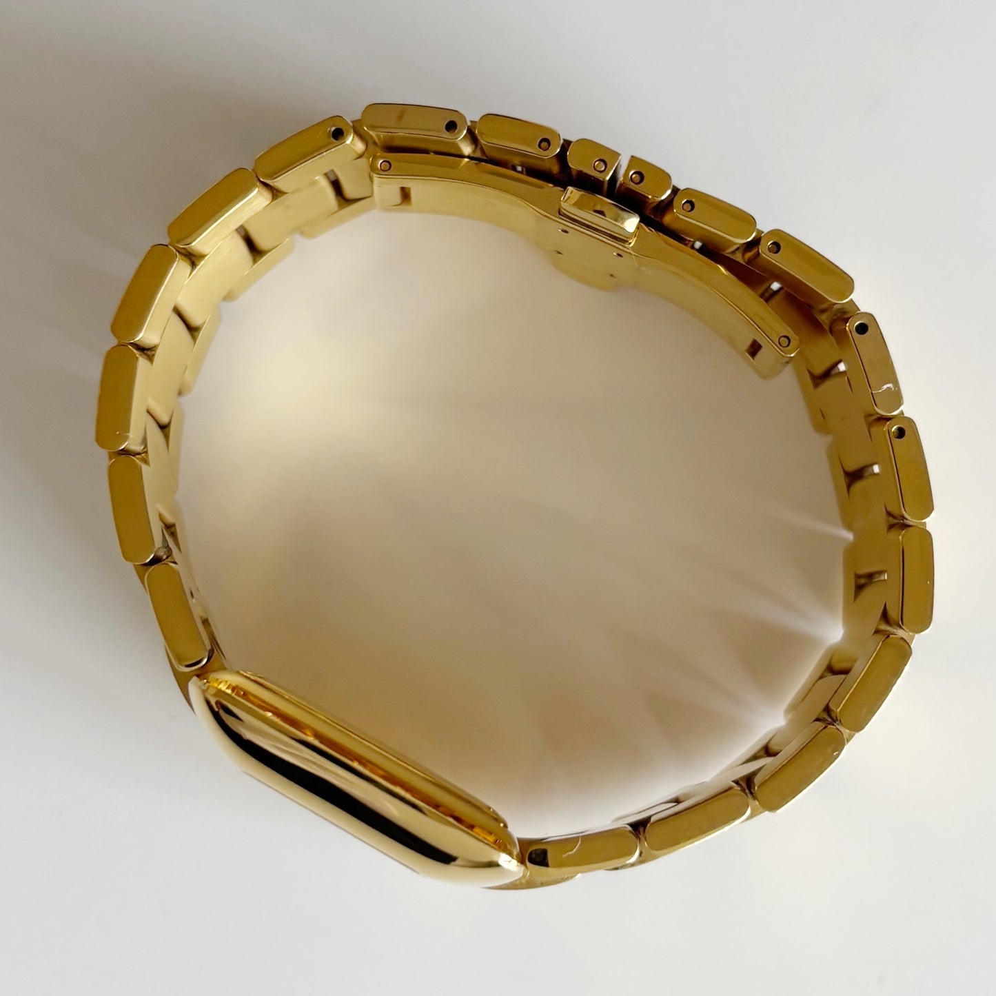 Gucci 1990s Date Gold Dial Gold Plated Watch