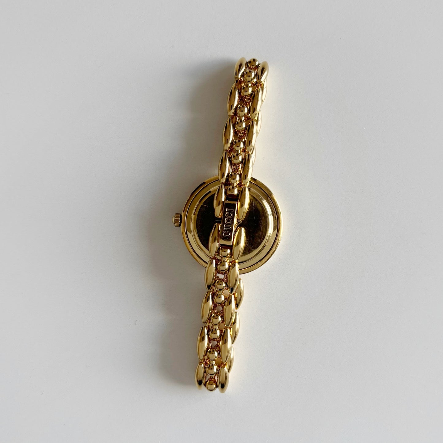 Gucci 1990s Interchangeable Bezel Gold Plated Watch with 6 bezels, case (160mm)