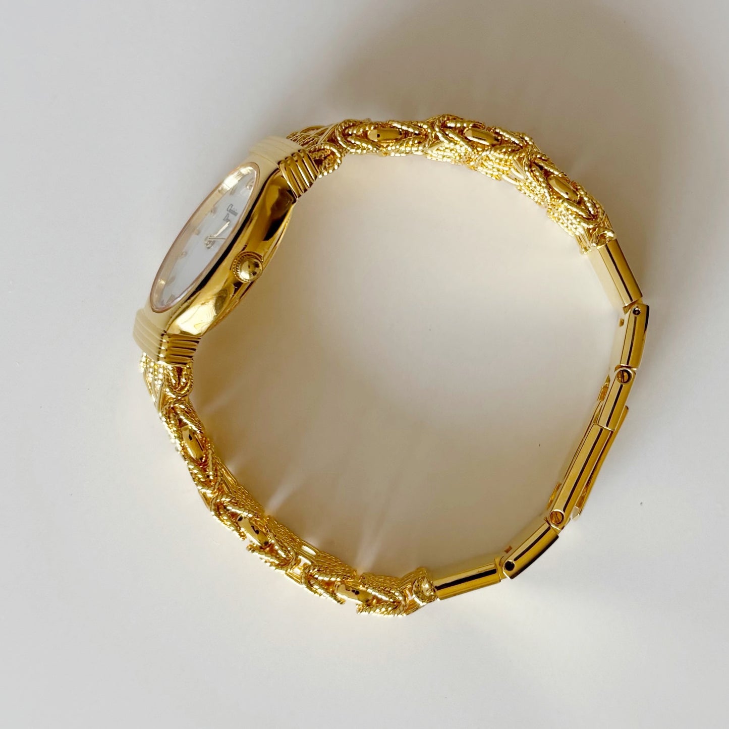 Dior 1990s Oval Dial Gold Plated Watch