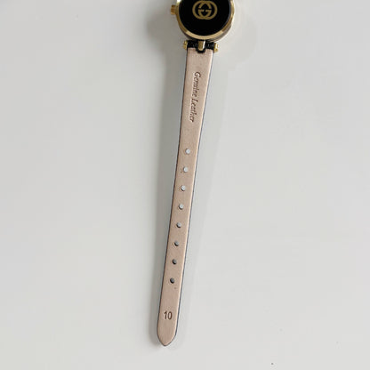 Gucci 1990s Round Dial Gold Plated Watch
