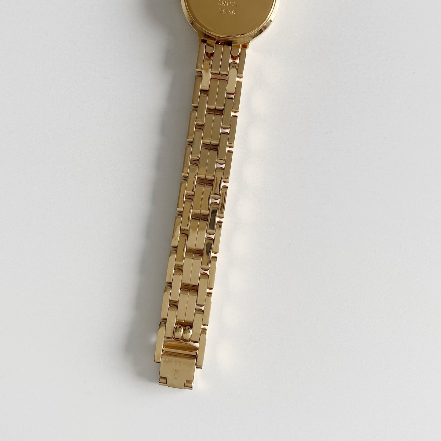 Dior 1990s Round Dial Gold Plated Watch