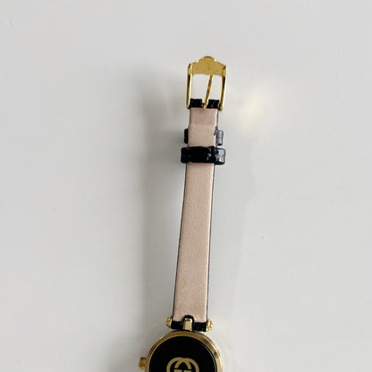 Gucci 1990s Round Dial Gold Plated Watch
