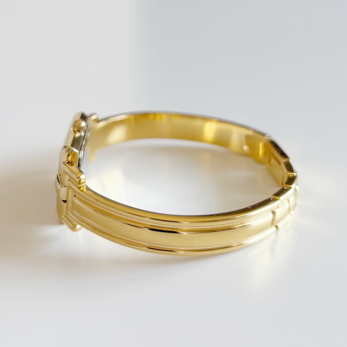 Givenchy 1990s Gold Plated Bangle Watch