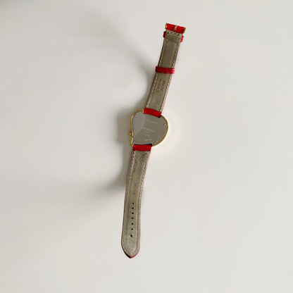 Yves Saint Laurent 1990s Heart shaped Dial Gold Plated Watch