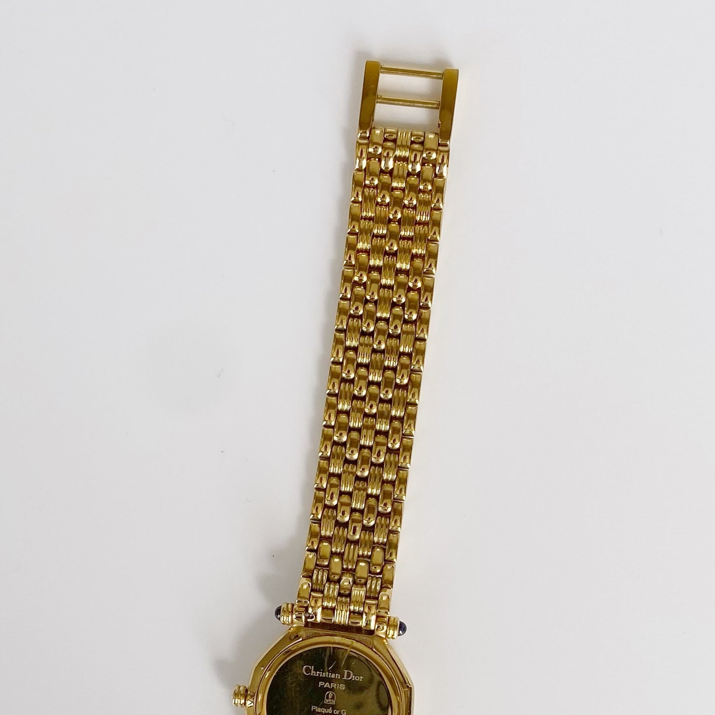 Dior 1990s Date Gold Plated Watch