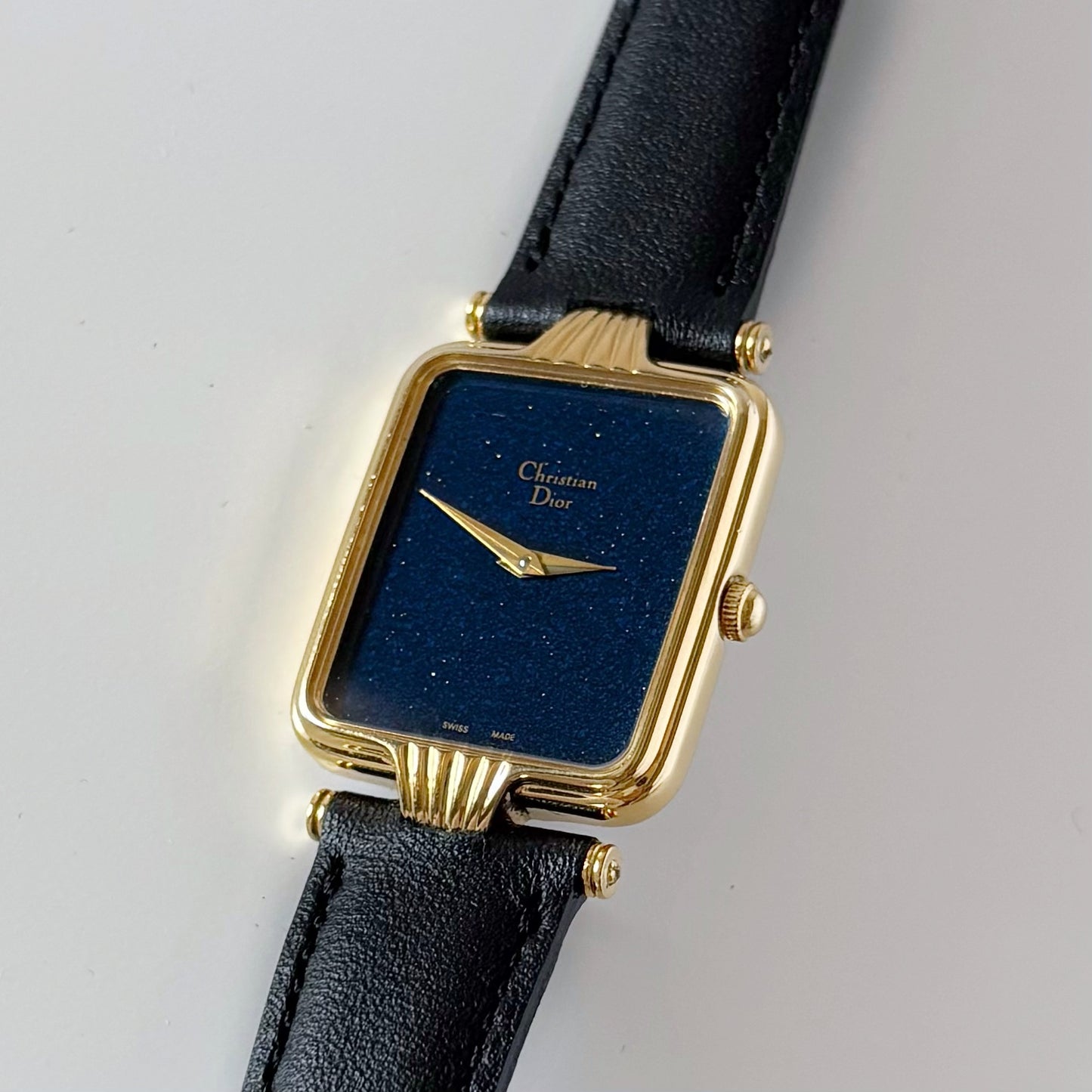 Dior 1990s Tank Gold Plated Watch (Large)