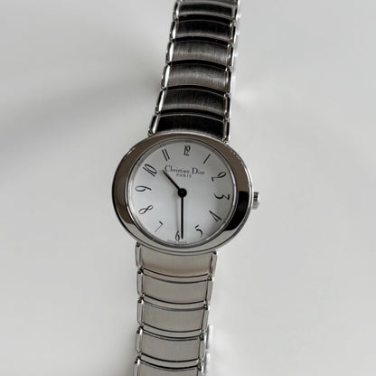 Dior 1990s Oval Dial Stainless steel Watch