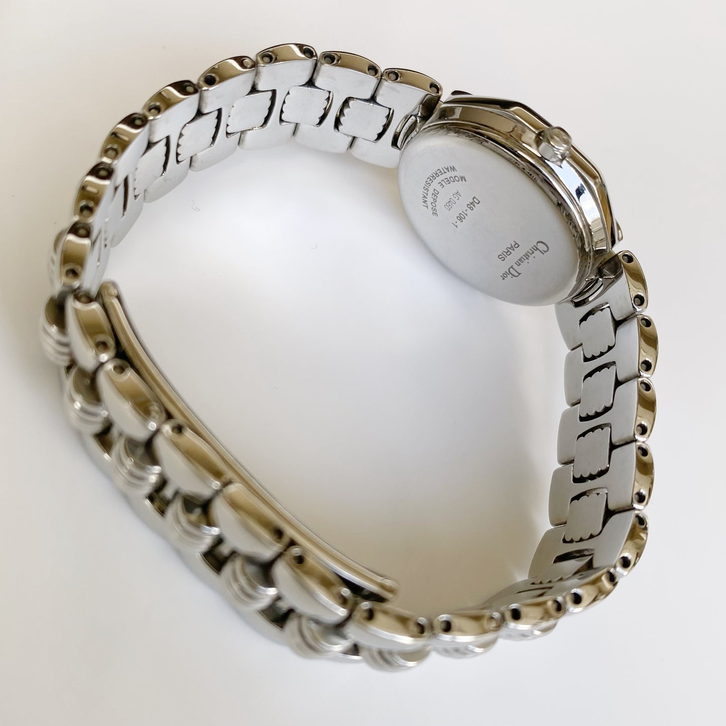 Dior 1990s Octagon Silver Watch