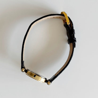 Dior 1990s Seashell Round Dial Gold Plated Watch