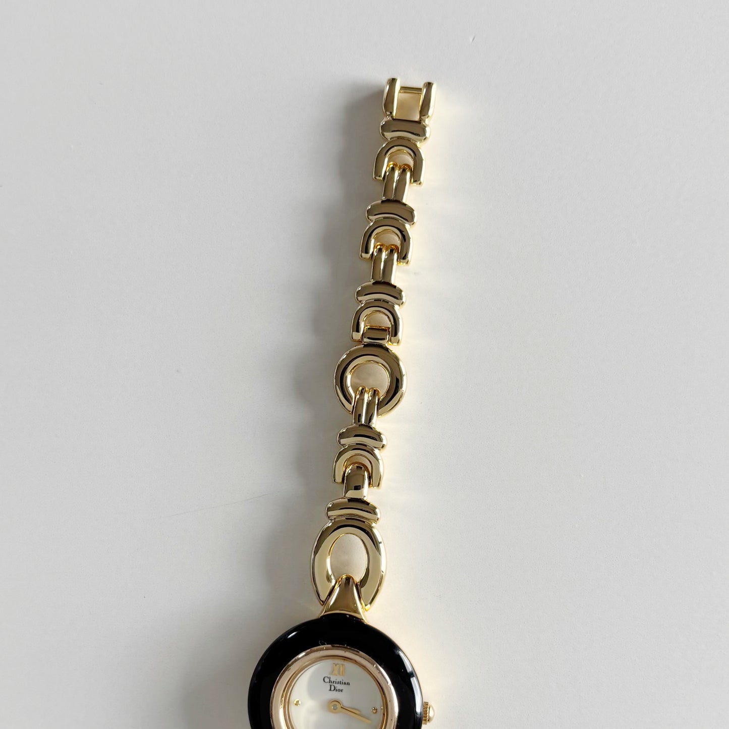 Dior 1990s Interchangeable Bezel Gold Plated Watch