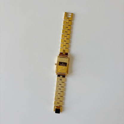 Fendi 1990s Tank Gold Plated Watch (Large)