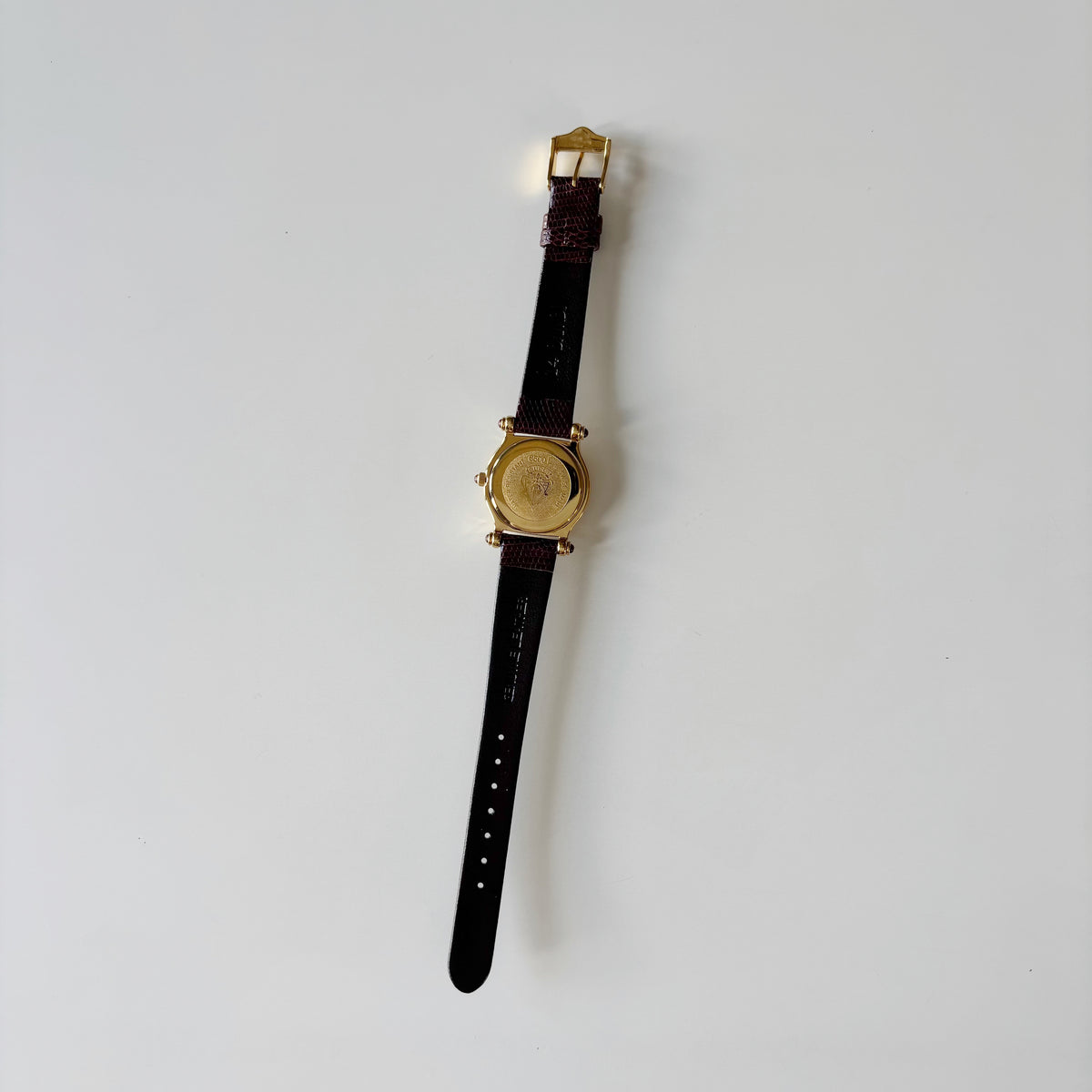 Gucci 1990s Gold Round Dial Watch