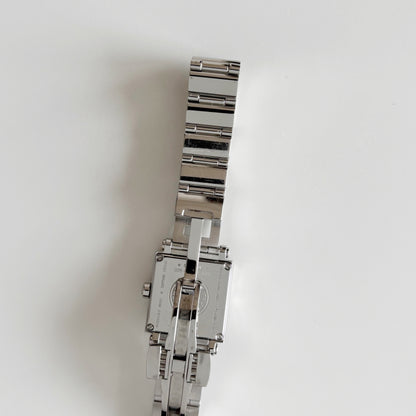 Fendi 1990s Seashell Square Dial Stainless steel Watch
