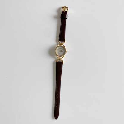 Gucci 1990s Seashell Dial Round Watch