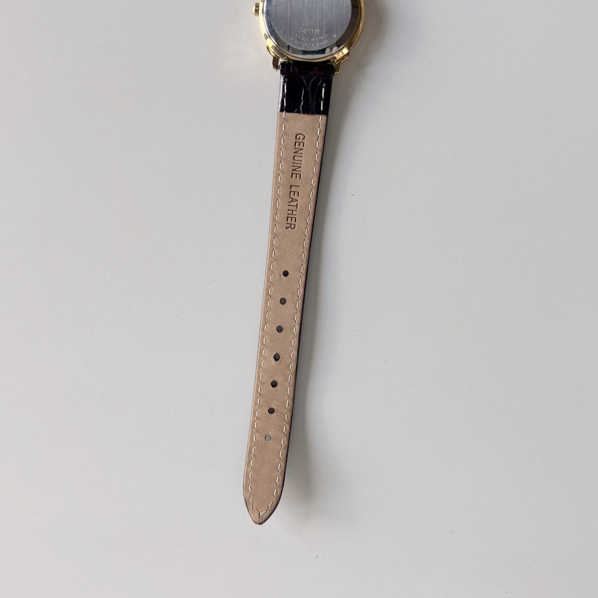Dior 1990s Date Gold Round Dial Gold Plated Watch