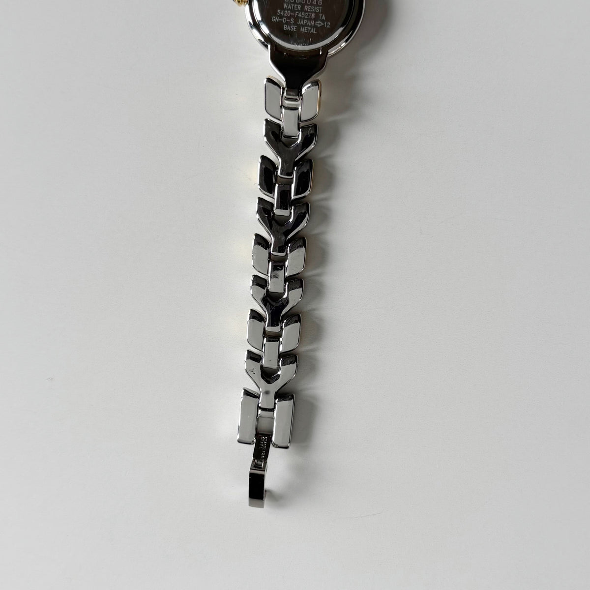 Yves Saint Laurent 1990s Round Dial Two Tone Gold Plated Watch