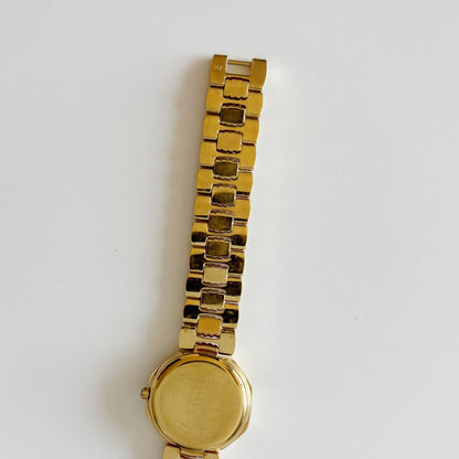Dior 1990s Octagon Gold Plated Watch