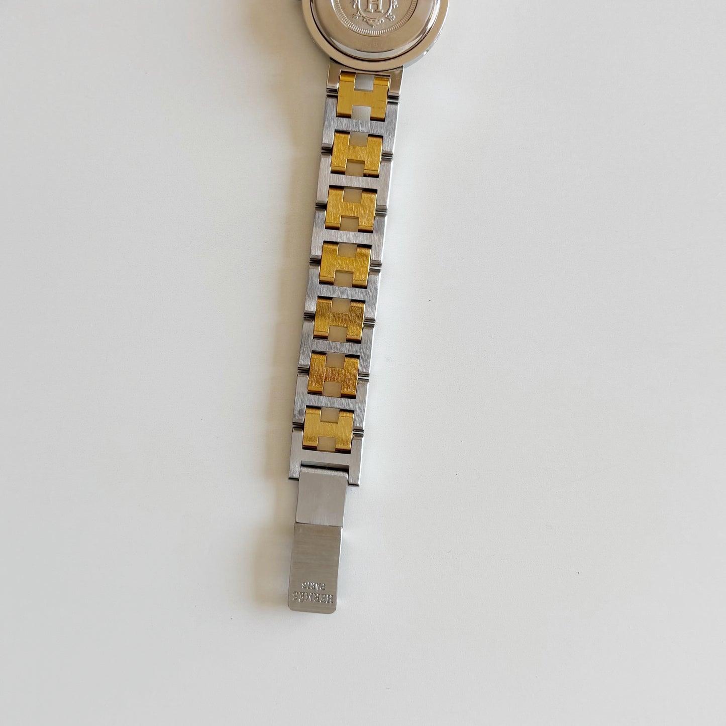 Hermes 1990s Clipper Two Tone Watch