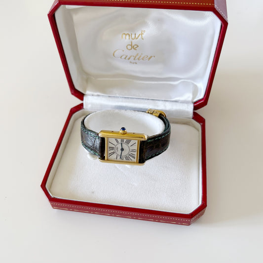 Cartier 1990s Must de Tank  Opaline Watch (SM)