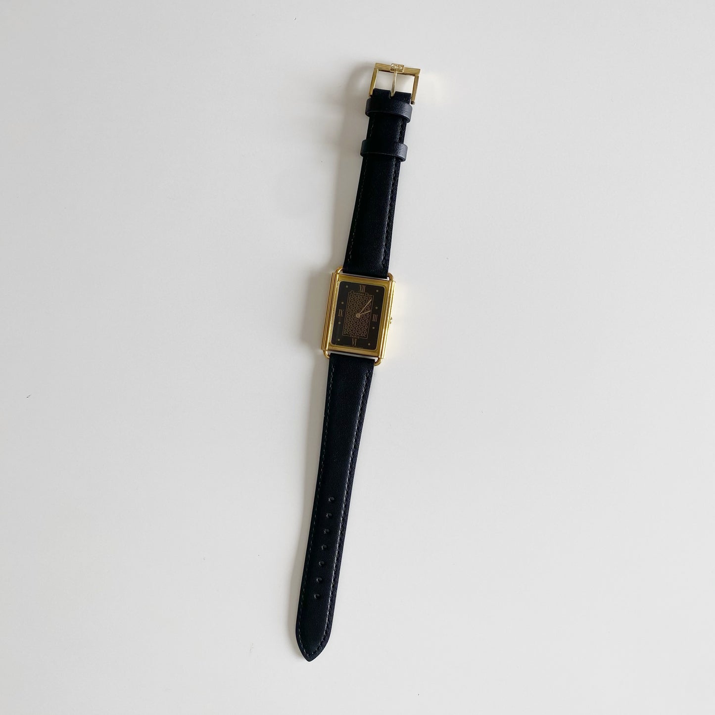 Dior 1990s Gold Plated Tank Watch (Large)