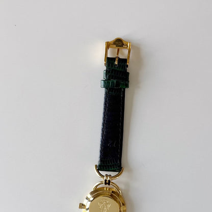 Gucci 1990s Seashell Dial Horsebit Watch