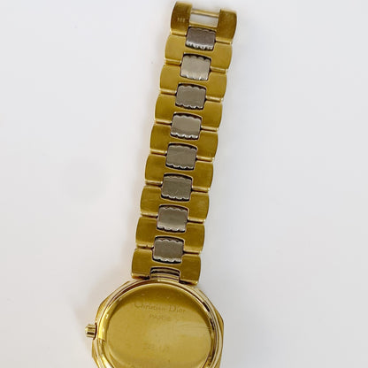 Dior 1990s Octagon Two Tone Watch