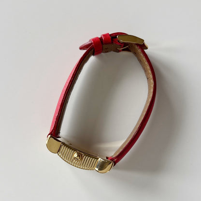 Yves Saint Laurent 1990s Ribbon Gold Plated Watch