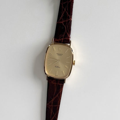 Rolex 1975 Cellini 18K Case Manual Wind Watch