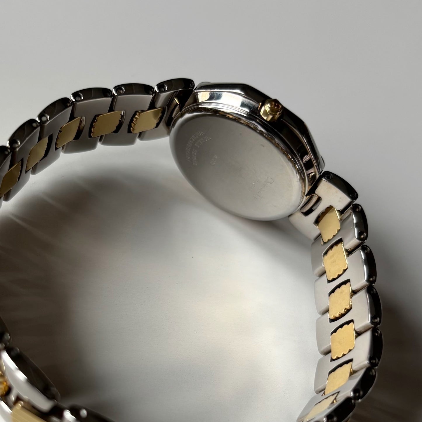 Dior 1990s Date Octagon Two Tone Watch
