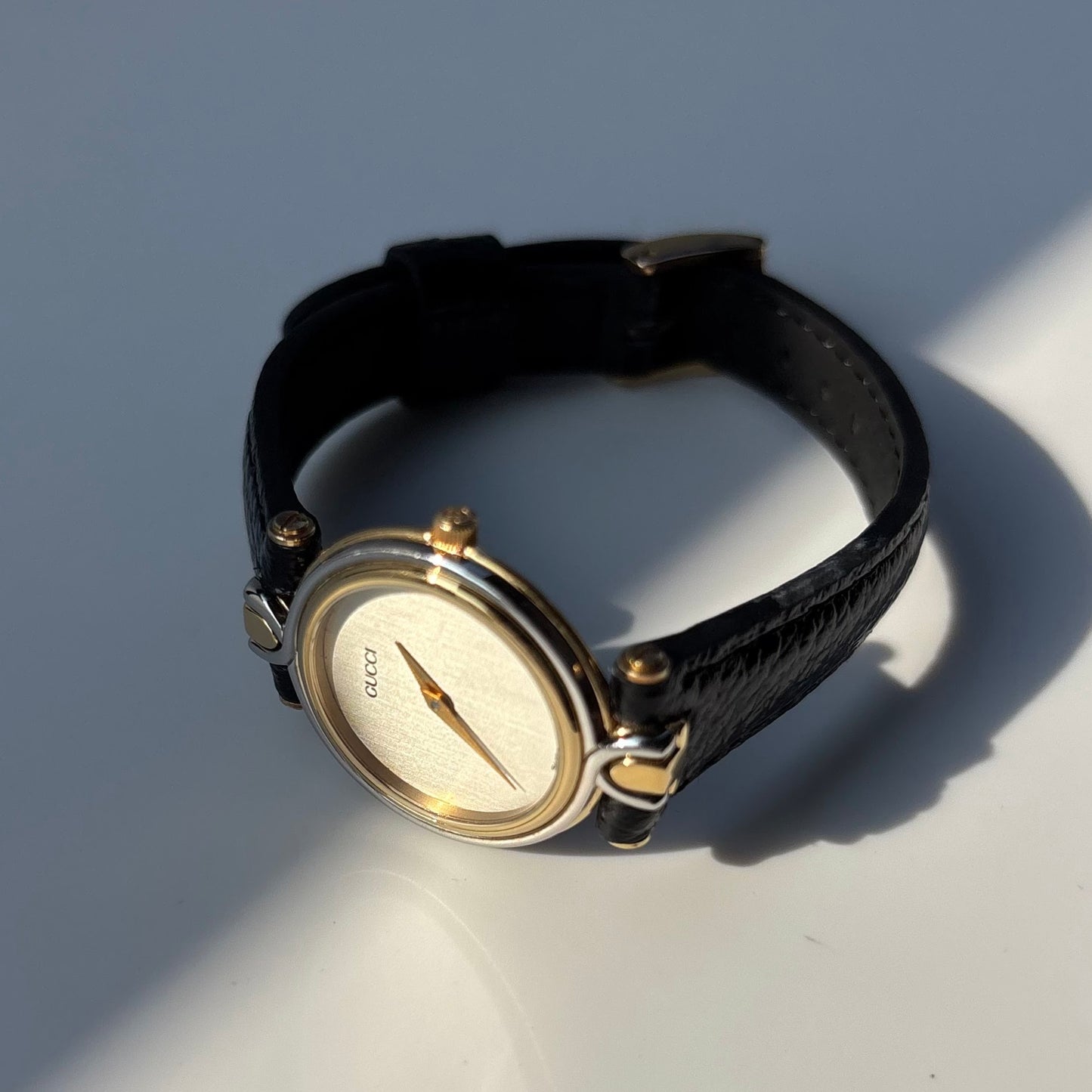 Gucci 1990 Round Dial Two Tone Watch