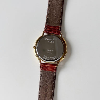 Dior 1990s Seashell Round Dial Gold Plated Watch (Large) (5/31)