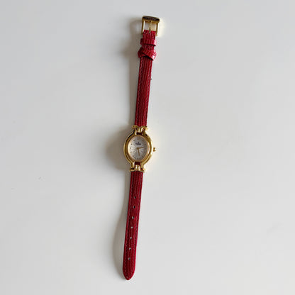 Fendi 1990s Interchangeable Belt Gold Plated Watch with 5 straps, case