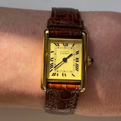 Cartier 1990s Must de Tank Watch SM