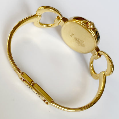 Gucci 1990s Gold Plated Bangle Watch (Small)