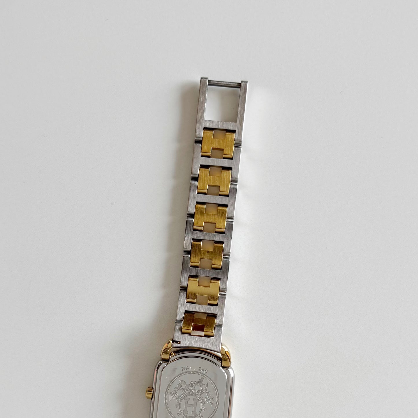 Hermes 1990s Rallye Two Tone Watch