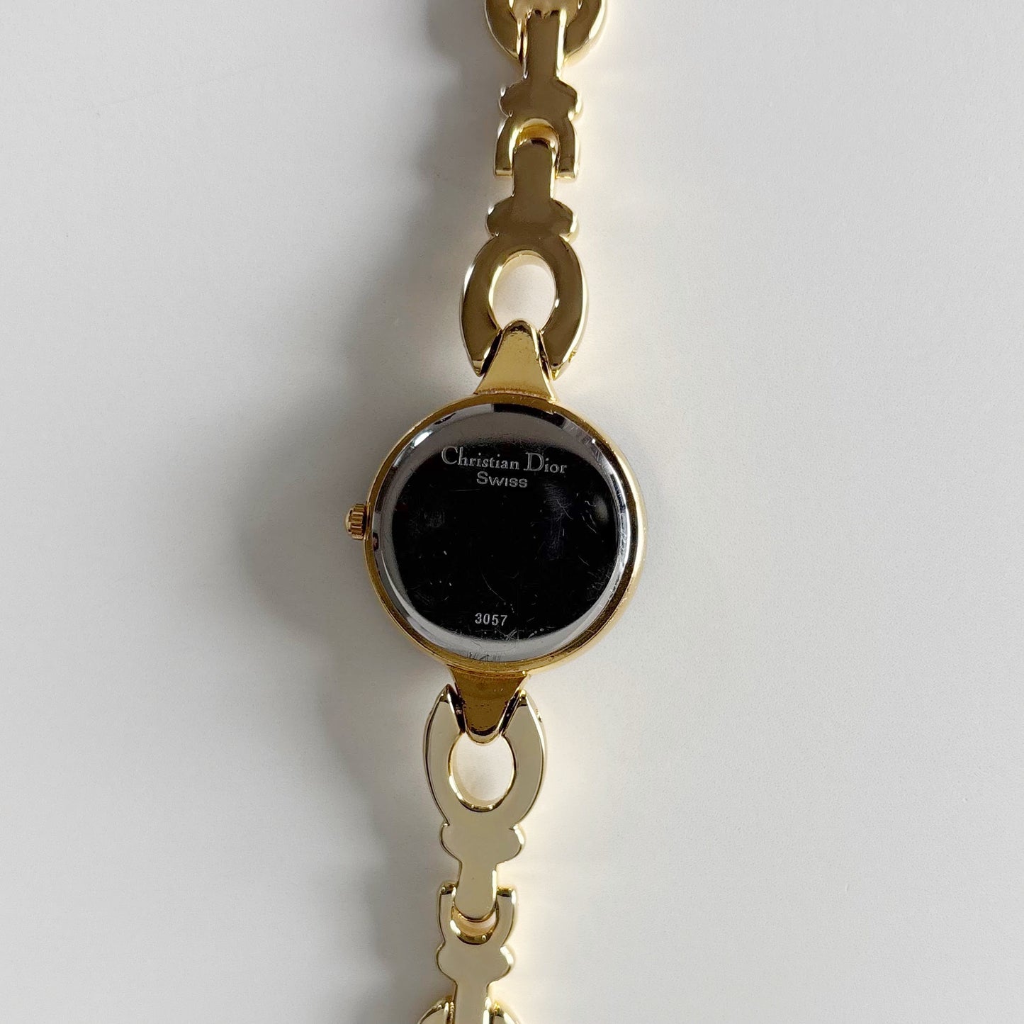 Dior 1990s Interchangeable Bezel Gold Plated Watch