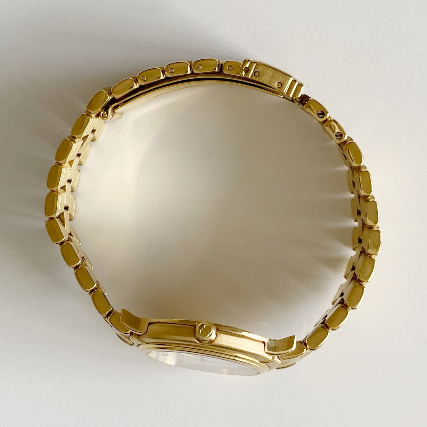 Dior 1990s Round Dial Gold Plated Watch