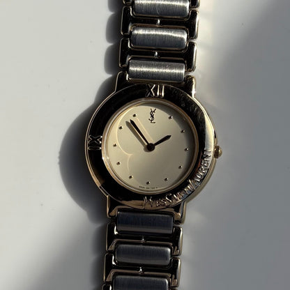Yves Saint Laurent 1990s Two Tone Watch (Large)