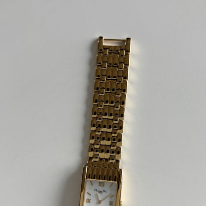 Dior 1990s Tank Gold Plated Watch (Large)