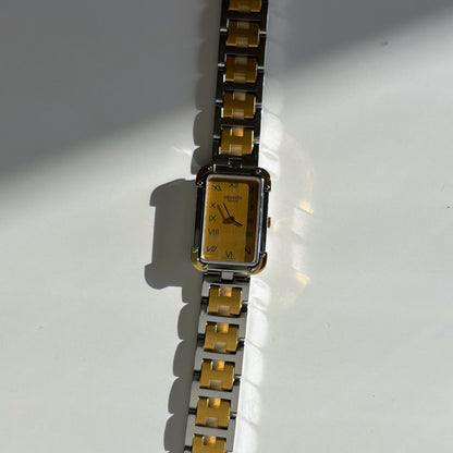 Hermes 1990s Croisier Two Tone Watch