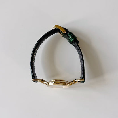 Gucci 1990s Seashell Dial Horsebit Watch