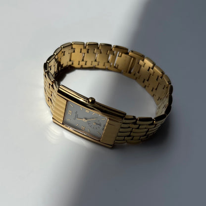 Dior 1990s Sub second Tank Gold Plated Watch