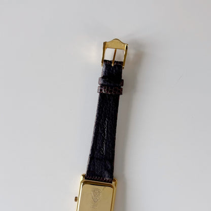 Gucci 1990s Tank Gold Plated Watch