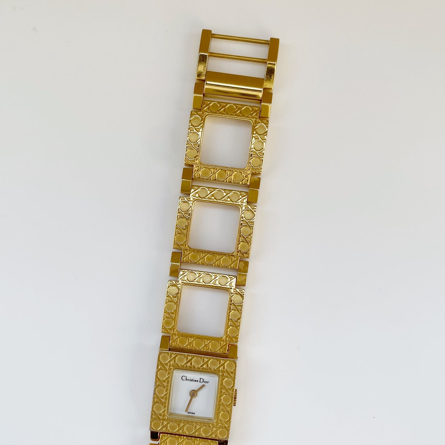 Dior Early 2000s La Parisienne Gold Plated Interchangeable Watch