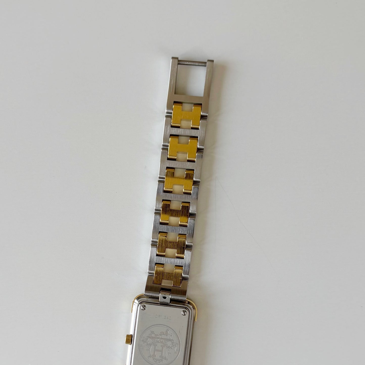 Hermes 1990s Croisier Two Tone Watch