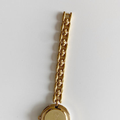 Gucci 1990s Interchangeable Bezel Gold Plated Watch with 6 bezels, case (167mm)