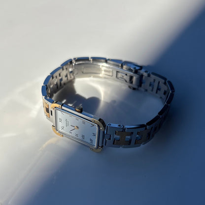 Hermes 1990s Croisier Two Tone Watch
